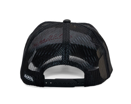 Kappe Von Dutch - Trucker - Calif. Motorcycles 1929 Grey/Distressed Black Denim