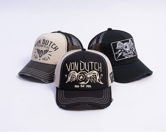 Kappe Von Dutch - Trucker - Eye Out Side Patch Black/White