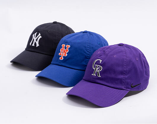 Kappe Nike - Primetime Club Unctructured Oragnic Cotton Cap NY Yankees - pitch blue