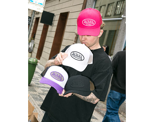 Kappe Von Dutch - Trucker - Cali Patch Electric Pink