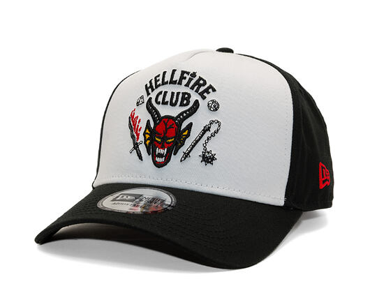 Kappe New Era - Hellfire Club 9FORTY A-Frame - Stranger Things - Black