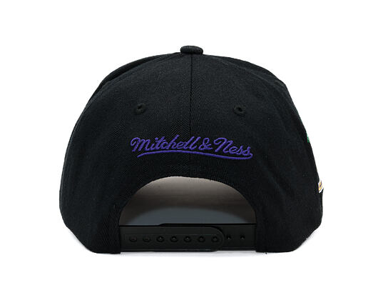 Kappe Mitchell & Ness  - NBA Classic Red Snapback Custom Patch - Los Angeles Lakers - Black
