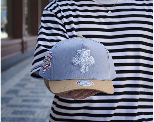 Kappe Mitchell & Ness  - NHL Frosted Peak - Pro Pinch Snapback - Florida Panthers - Blue/Green