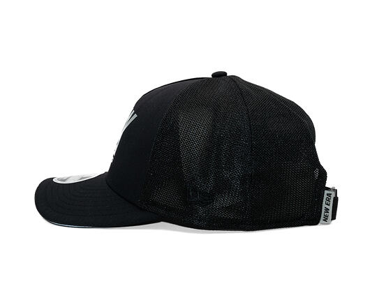 Kappe New Era - Branded Reflective 9FORTY M-CROWN A-Frame Trucker - Black