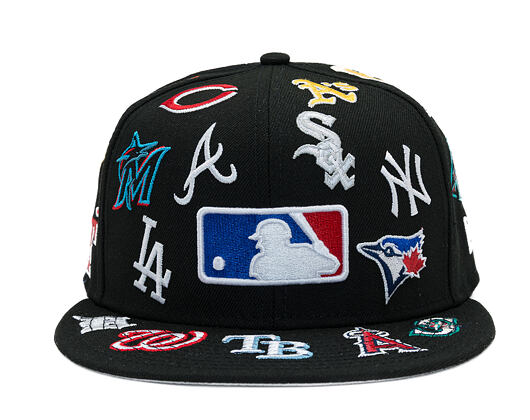 Kappe New Era - MLB All Over Logo 59FIFTY - Black