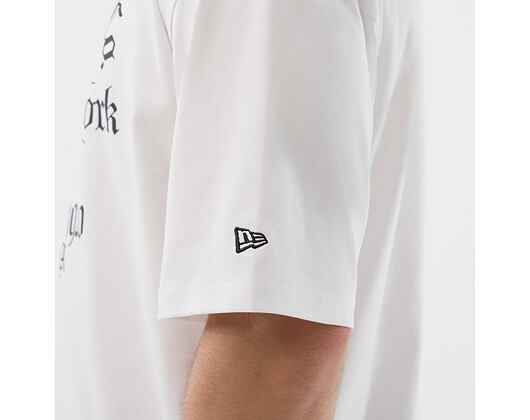 T-Shirt New Era - Branded Oversized Graphic Tee - White