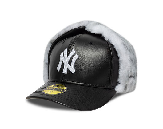 Kappe New Era - MLB Image Drop Faux Fur Dog Ear 59FIFTY - NY Yankees - Graphite
