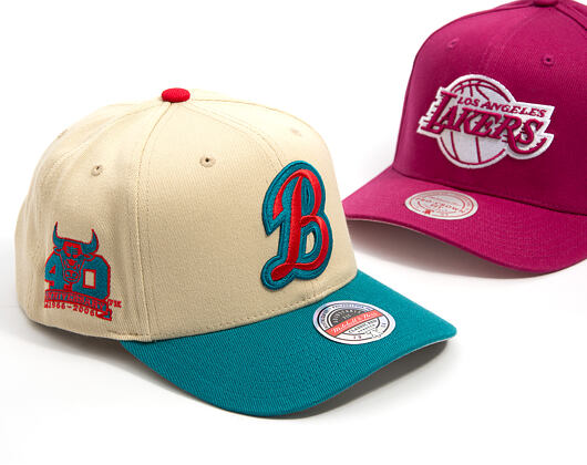 Kappe Mitchell & Ness - NBA - First Letter - Chicago Bulls - Sand/Blue