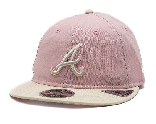 Kappe New Era - MLB Washed Tie Dye 9FIFTY Retro Crown - Atlanta Braves - Pink
