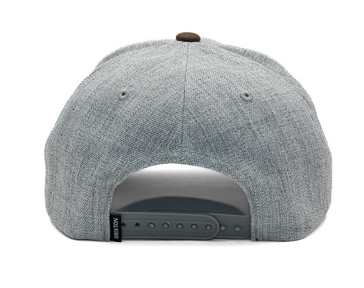 Kappe Brixton - Crest C Mp Snapback - Heather Grey/Pinecone Brown
