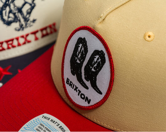 Kappe Brixton - Two Boots C Np Mp Snapback - Celestial Yellow/Red