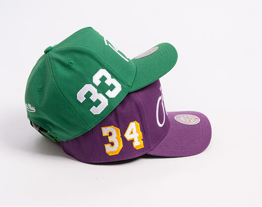 Kappe Mitchell & Ness - Player Script Hwc - NBA - Los Angeles Lakers - Shaquille O'Neal - Purple_Whi