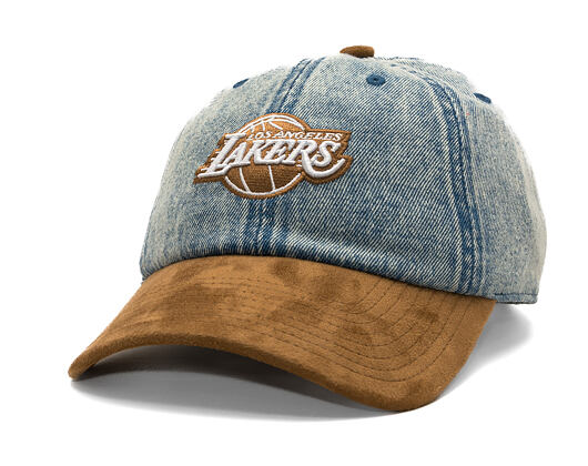 Kappe Mitchell & Ness - Den Suede Strapback - NBA - Los Angeles Lakers - Blue