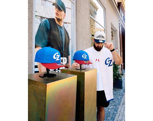 Kinder Kappe New Era - Team Core M-CROWN 9FORTY - Baseball Czechia - Navy / Red
