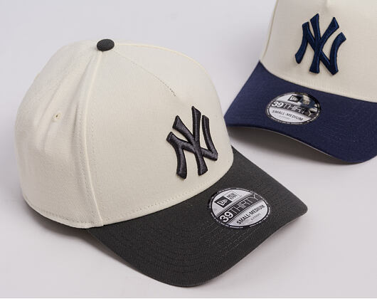 Kappe New Era - MLB "2 Tone" 39THIRTY - NY Yankees - Chrome White / Steel