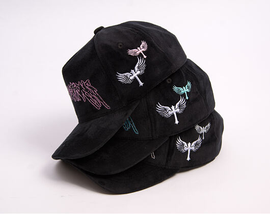 Kappe Reflection Luxury New Angel Cap - Black Baby Blue Script