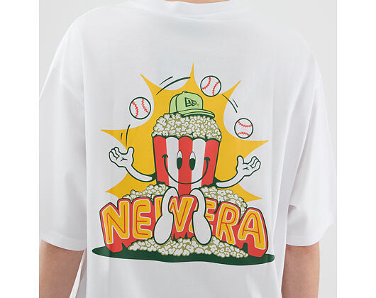 T-Shirt New Era - Branded Food Character Oversized Tee - White