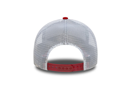 Kappe New Era - Faux Suede 9FORTY A-Frame Trucker - AS Roma - Red