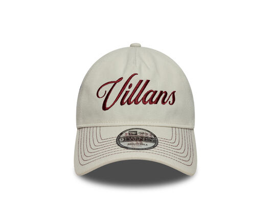Kappe New Era - Villans Dadcap 9TWENTY A-Frame - ASTON VILLA FC - Ivory