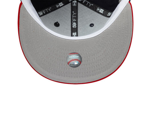 Kappe New Era - MLB IMAGE DROP Cooperstown Icon 59FIFTY - Atlanta Braves - Navy / Scarlet