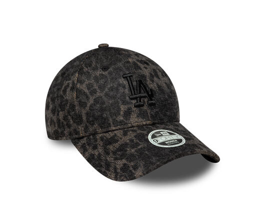 Damen Kappe New Era - MLB Cosy Leopard 9FORTY - LA Dodgers - Black