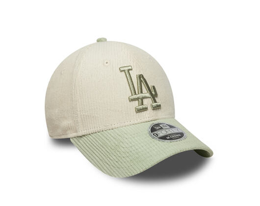 Kinder Kappe New Era - MLB Cord 9FORTY M-CROWN - LA Dodgers - Cream / Soft Grass