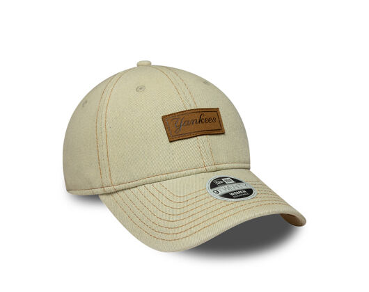Damen Kappe New Era - MLB Denim 9TWENTY - NY Yankees - Cream