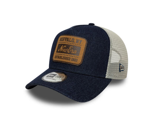 Kappe New Era - Branded Patch Denim 9FORTY A-Frame Trucker - Royal