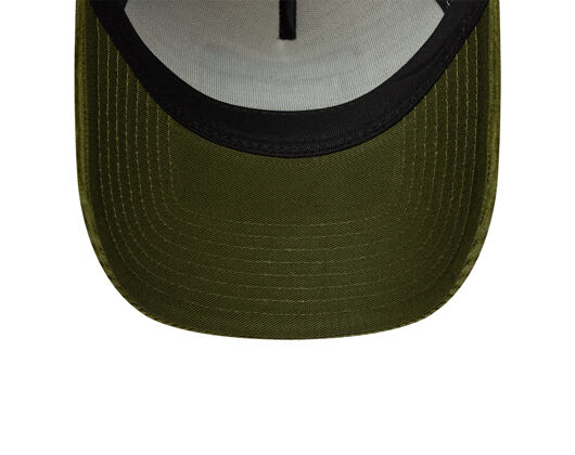 Kappe New Era - Branded Patch Cord 9FORTY A-Frame Trucker - Cream / New Olive