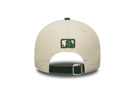 Kappe New Era - MLB Cord 9FORTY M-CROWN - LA Dodgers - Cream / Cilantro Green