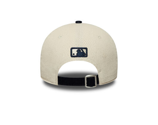 Kappe New Era - MLB Cord 9FORTY M-CROWN - NY Yankees - Cream / Navy