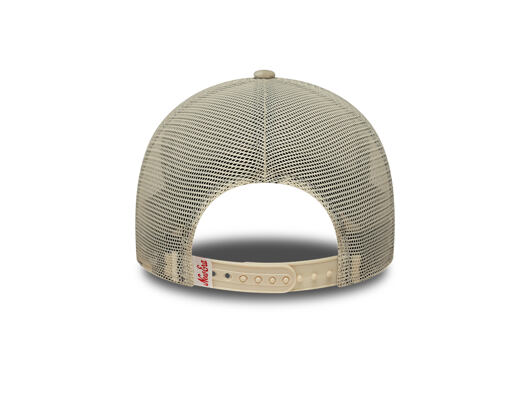Damen Kappe New Era - Branded Velour 9FORTY M-CROWN A-Frame Trucker - Cream