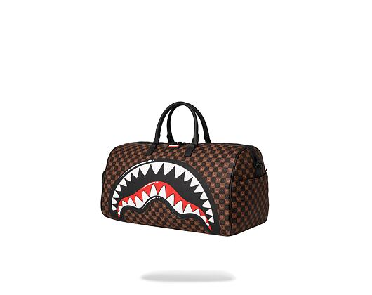 Tasche Sprayground - Sharks In Paris Wtf Bubble Brown Check Duffle
