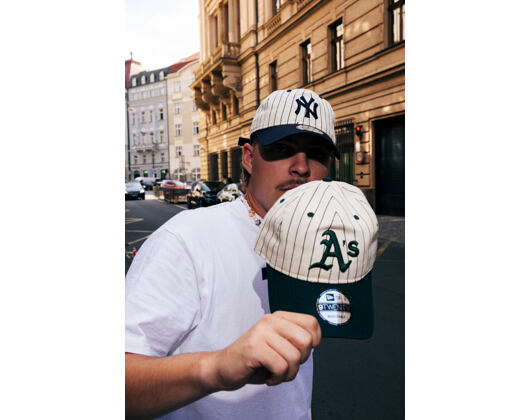 Kappe New Era - MLB Pinstripe 9TWENTY - Oakland Athletics - Dark Green