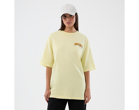 T-Shirt New Era - Branded Beach Party Graphic Oversized Tee - Yellow