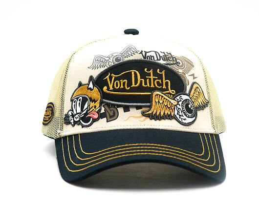 Kappe Von Dutch - Trucker - Patch & Print - Black / White