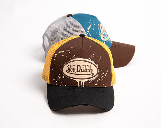 Kappe Von Dutch - Baseball - Print & Embroidery - Yellow / Brown