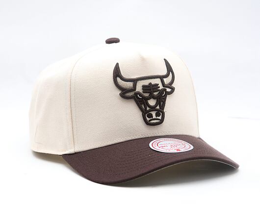 Kappe Mitchell & Ness - NBA Brown And Cream Pro Snapback - Chicago Bulls - Cream