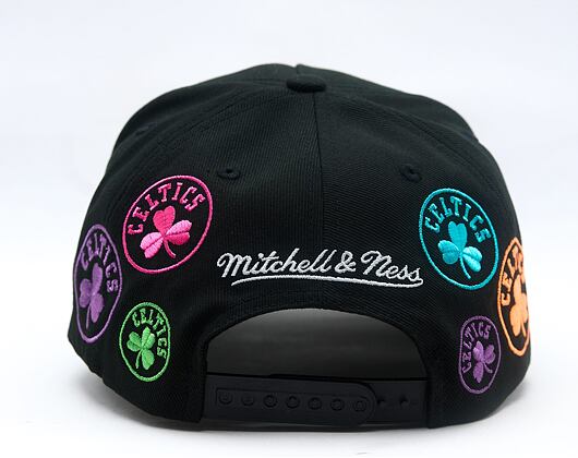 Kappe Mitchell & Ness - NBA 404 Club Neon Pro Snapback - Boston Celtics - Black