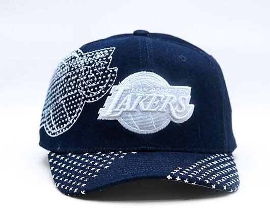 Kappe Mitchell & Ness - NBA Run Stitch Pro Snapback - Los Angeles Lakers - Blue
