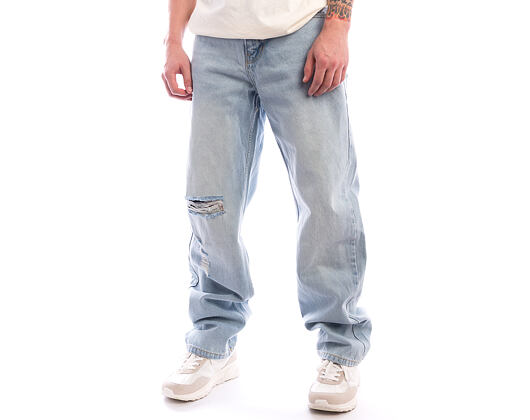 Hose Karl Kani - OG Distressed Straight Leg Jeans - Blue