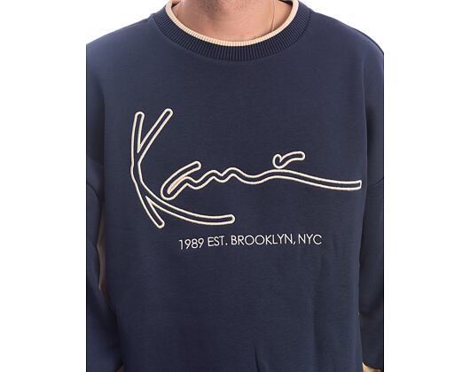 Pullover Karl Kani - Signature BRK Insert Oversized Crew - Blue