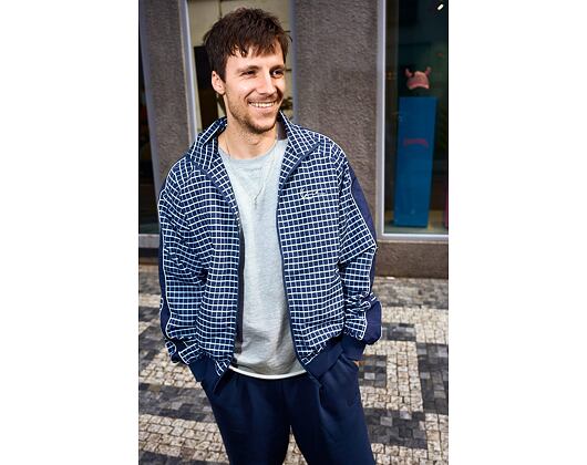 Jacke Karl Kani - Signature Check Sidestripe Trackjacket - Blue