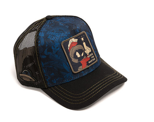 Kappe Capslab - Looney Tunes Trucker - Marvin the Martian Print - Navy / Black