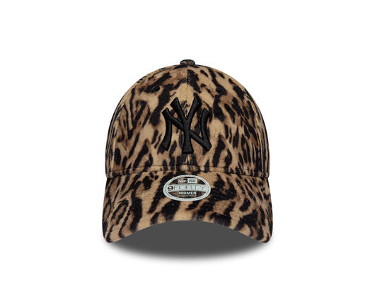Damen Kappe New Era - MLB Ocelot Print 9FORTY - NY Yankees - Black / Brown