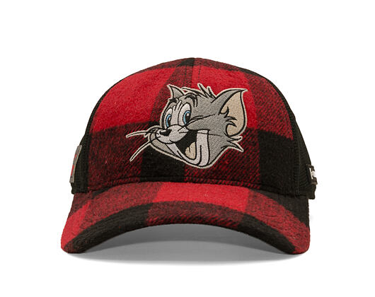Kappe Capslab - Tom & Jerry Trucker - Tom Grin Buffalo Check - Red / Black