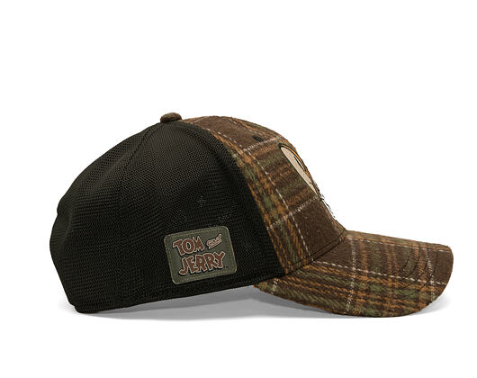 Kappe Capslab - Tom & Jerry Trucker - Jerry Wink Checkered - Brown / Black