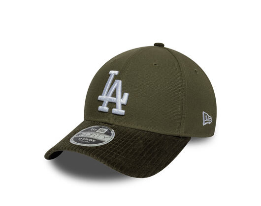 Kappe New Era - MLB Cord Visor 9FORTY M-CROWN - LA Dodgers - New Olive