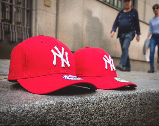 Kinder Kappe New Era - MLB Essential 9FORTY - NY Yankees - Scarlet / White