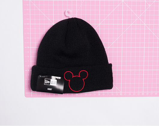 Kinder Mütze New Era Disney Knit Mickey Mouse Infant Black/Scarlet